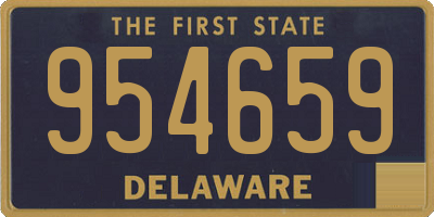 DE license plate 954659