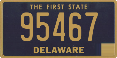 DE license plate 95467