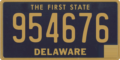 DE license plate 954676