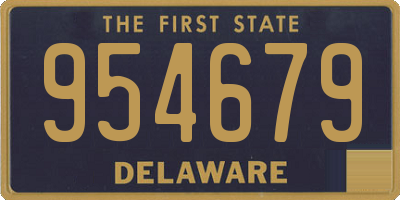 DE license plate 954679