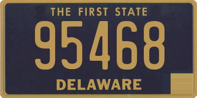DE license plate 95468