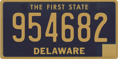 DE license plate 954682