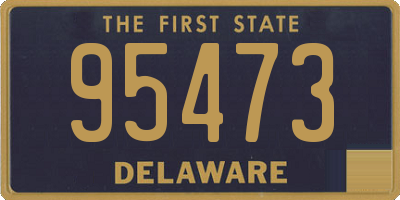 DE license plate 95473