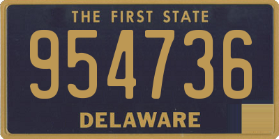 DE license plate 954736