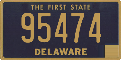 DE license plate 95474