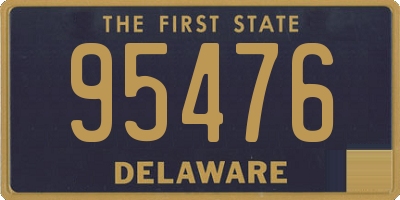 DE license plate 95476