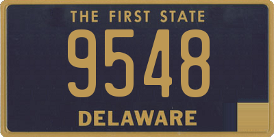 DE license plate 9548