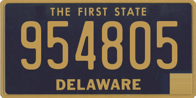 DE license plate 954805