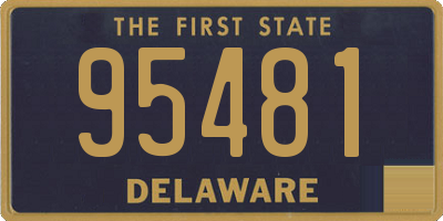 DE license plate 95481