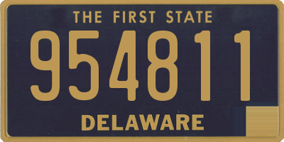 DE license plate 954811