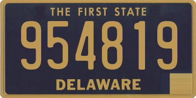 DE license plate 954819