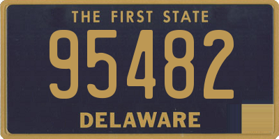 DE license plate 95482