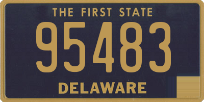 DE license plate 95483