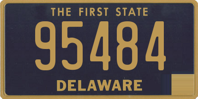DE license plate 95484