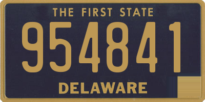 DE license plate 954841