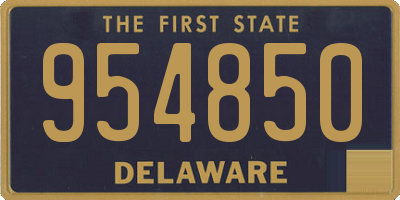 DE license plate 954850