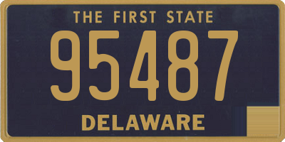 DE license plate 95487