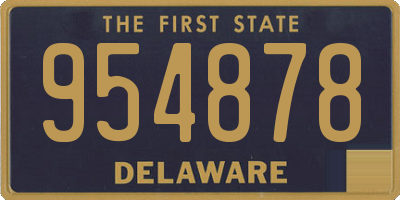 DE license plate 954878