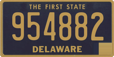 DE license plate 954882