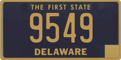 DE license plate 9549