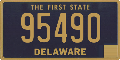 DE license plate 95490