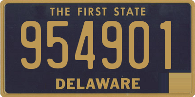 DE license plate 954901