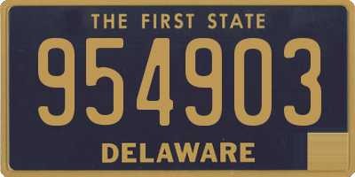 DE license plate 954903