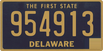 DE license plate 954913