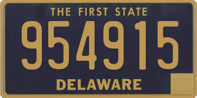 DE license plate 954915