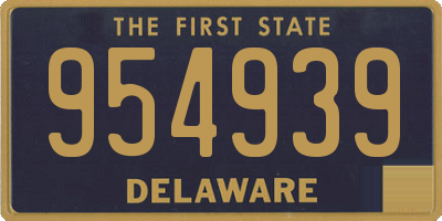 DE license plate 954939