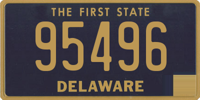 DE license plate 95496