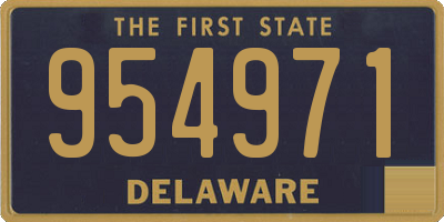 DE license plate 954971