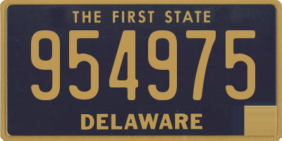 DE license plate 954975