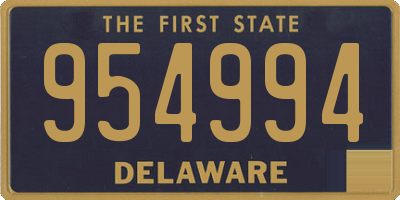 DE license plate 954994