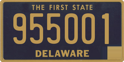 DE license plate 955001