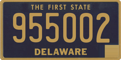 DE license plate 955002