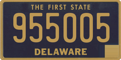 DE license plate 955005