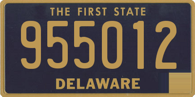 DE license plate 955012