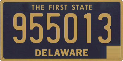 DE license plate 955013