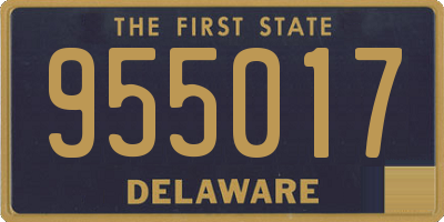 DE license plate 955017