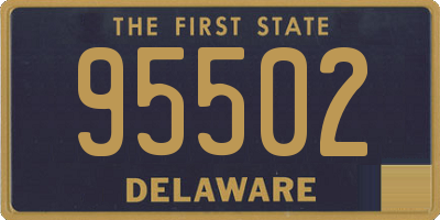 DE license plate 95502