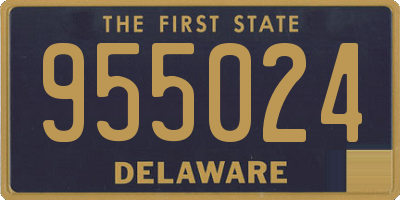 DE license plate 955024