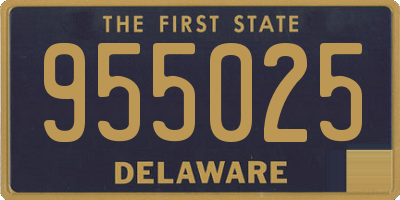 DE license plate 955025