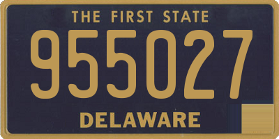 DE license plate 955027