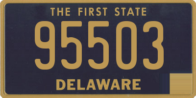 DE license plate 95503