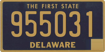 DE license plate 955031