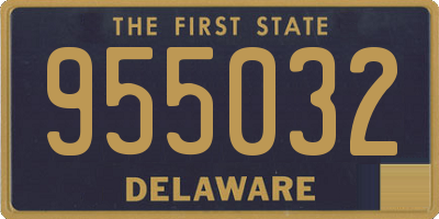 DE license plate 955032