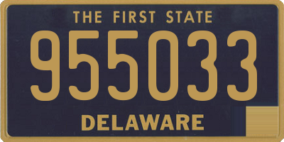 DE license plate 955033