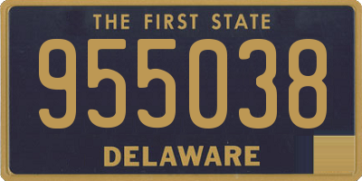 DE license plate 955038