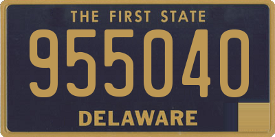 DE license plate 955040